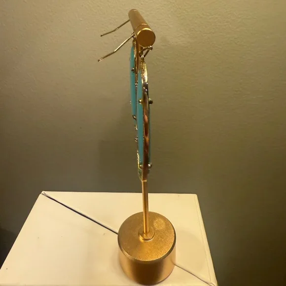 Kendra Scott Danielle Turquoise/14K Gold Plated Drop Earrings - Picture 5 of 6